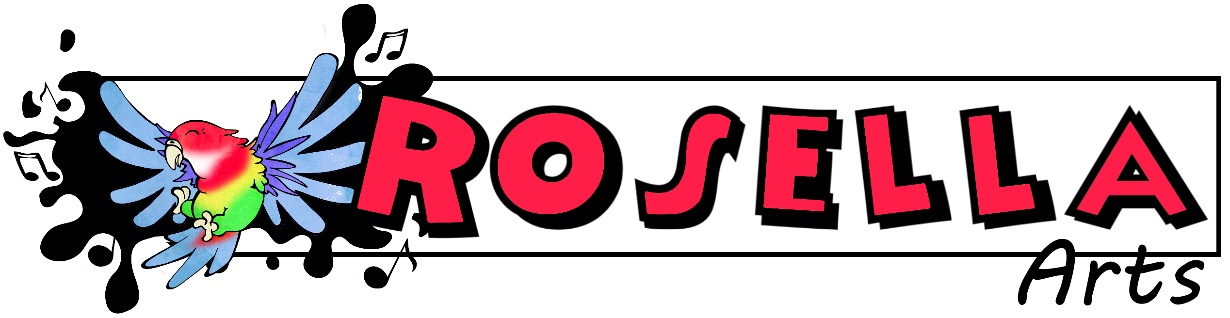 Fin rosella Red with bigger font logo